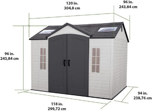 Lifetime Abri de Jardin Tan 132,7 x 204,4 x 227,9 cm - Image 25