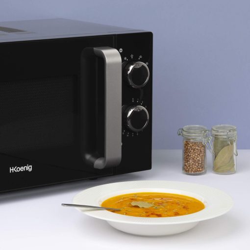 H.Koenig Micro-Ondes Four Grill 2 en 1 VIO9, 25L, Plateau tournant 27cm, 10 modes de cuisson jusqu’à 1000W, Décongélation, Cuisson combinée, écran LCD [Classe énergétique A+] - Image 20