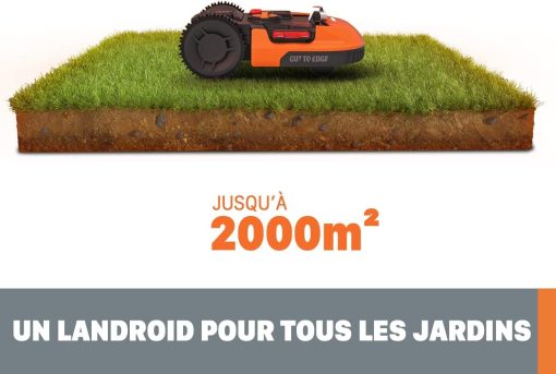 WORX LANDROID Vision WR206E.1, Robot Tondeuse sans Fil périphérique 600 m2 Surf.Max 700 m2, Installation en 30 Min, Caméra 4K + IA Adaptative, évite Tous Les Obstacles, Coupe des Bordures, Multizone - Image 59