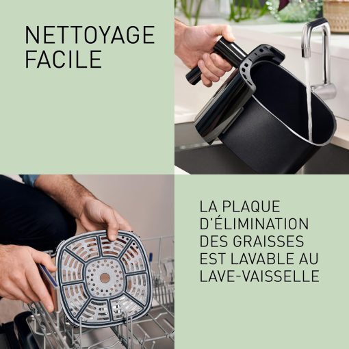 Panasonic NF-CC500SXE AirFryer Friteuse sans huile avec Hublot, 5L, 80-200°C, Minuterie Numérique et écran LCD, Vapeur Douce, 11 Préréglages, Nettoyage Facile, Gris Mat - Image 19