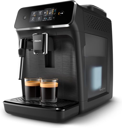 Philips Series 2200 Espresso Machine - Coffee Bean - LatteGo Milk Frother, 3 Coffee Specialties, Intuitive Touch Screen, Glossy Black (EP2231/40) - Image 9