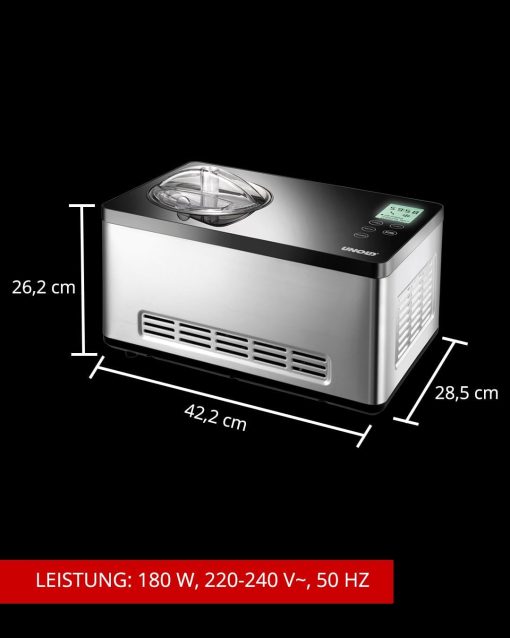 Unold 2074013 Gusto Turbine à Glace Réfrigérante Argent - Image 5