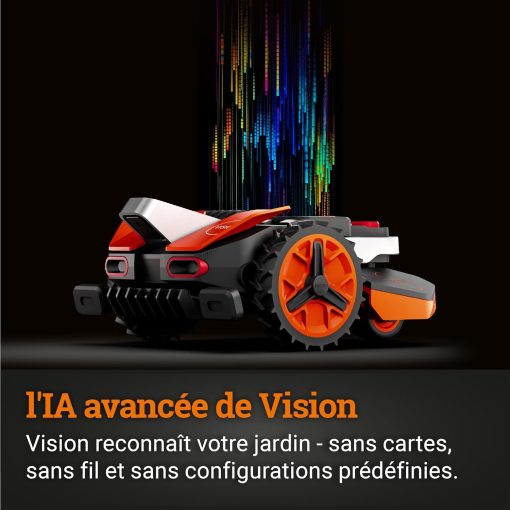 WORX LANDROID Vision WR206E.1, Robot Tondeuse sans Fil périphérique 600 m2 Surf.Max 700 m2, Installation en 30 Min, Caméra 4K + IA Adaptative, évite Tous Les Obstacles, Coupe des Bordures, Multizone - Image 7