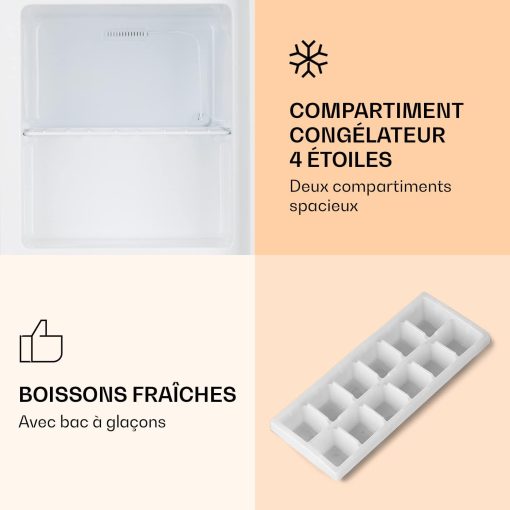 Klarstein Mini Congelateur Armoire, Petit Congélateur pour la Chambre et la Maison, Mini congélateur 33L, Congelateur Petite Taille avec Etagère, Econome en Energie, Appareil à gla?ons et Grattoir - Image 10