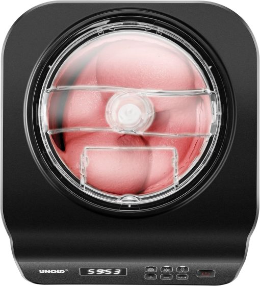 Unold Uno 48825 Sorbetière – Compresseur auto-refroidissant, entièrement automatique, 135 W, refroidissement à -35 °C, écran LCD, récipient en acier inoxydable, minuterie, compresseur - Image 7
