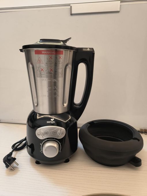 Senya SYCP-HB008R Cook & Ice V3 Red Stainless Steel Heated Blender, Soup Blender/Milled Soup, Steaming, Crushed Ice Smoothies, 1, 5L, 1400W, SYCP-HB008R - Image 16