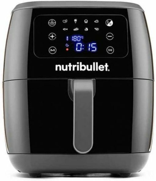 nutribullet Air Fryer Double Tray 8L with 8 Functions, 2300W Oil-Free Air Fryer, Hot Air Fryer with 8 Cooking Modes, and Also Bake, Frying, Grill All Your Food, Black, NBA081B - Image 4