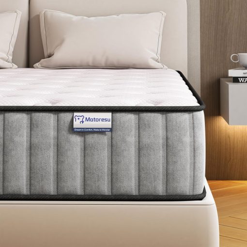 Matoresu Double Mattress 160 x 190 cm Memory Foam Height 25 cm Medium Rigid H3 Ergonomic 7 Zone Cold Foam Comfortable Breathable Fabric Cover - Image 32