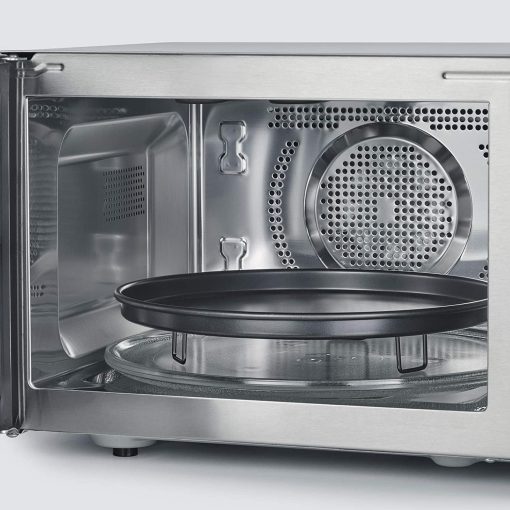 SEVERIN Four à micro-ondes 30 L, 2 500 W, avec fonction gril et chaleur tournante, avec 5 niveaux de puissance, 10 programmes automatiques, Inox/Noir, MW 7775 - Image 21