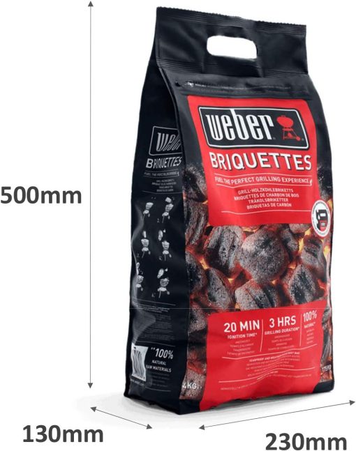 Weber Classic Kettle barbecue au charbon de bois, surface de cuisson ? 57cm, barbecue avec couvercle et cuve en acier emaillé, thermomètre intégré au couvercle, trépied et roues - Noir (1341504) - Image 39