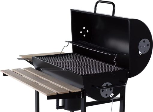 Barbecue charbon de bois "King" - 95 x 63 x 105 cm - Noir - Image 2