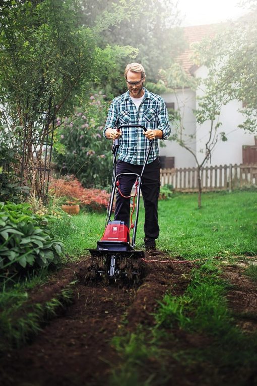 Einhell Motobineuse électrique GC-RT 1545 M (puissance de 1 500 W, moteur série, interrupteur de sécurité 2 points, débrayage anti-surcharge, guidon repliable, fraises de binage robustes) - Image 3