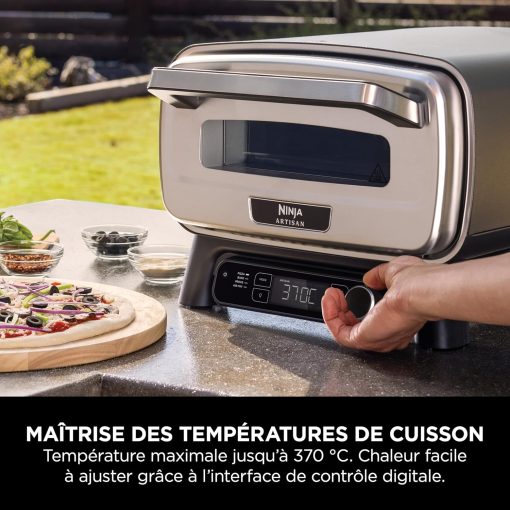 Ninja Woodfire 8-in-1 Electric Outdoor Pizza Oven, Rotisserie & Smoker BBQ with Grate, Pro-Heat Plate, Pizza Stone, Wood Pellets and Shovel, 6 Settings, Dark Orange OO101EU - Image 16