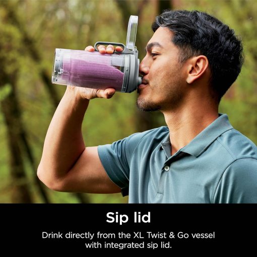 Ninja Blast Max, Portable Blender + Twist & Go, Personal Smoothie, Blend, Ice Crush, 3 Programs, Cordless, 22 oz removable Vessel, Dishwasher Safe, Leakproof, Navy, BC251NV - Image 14