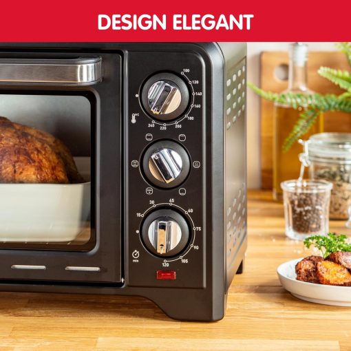 Moulinex Oven, 33 L, Rotating heat, Advanced convection, 6 cooking modes, Thermostat adjustable up to 240°C, Timer 120 min, Reversible grill, Silicone oven mitts, Optimo Black OX464811 - Image 29