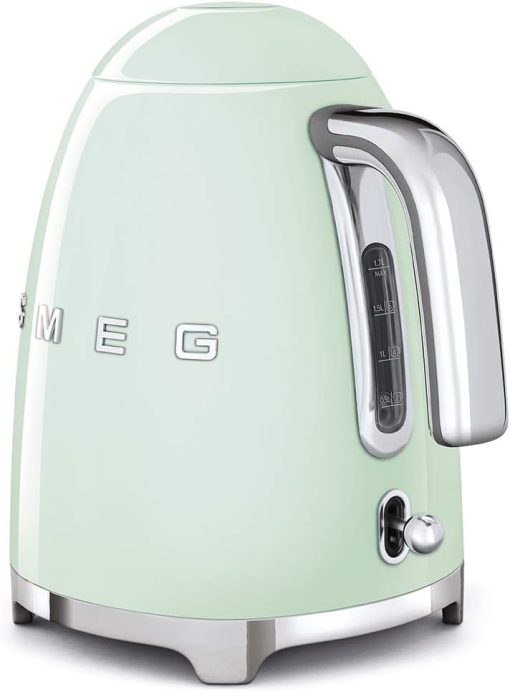 Smeg, Bouilloire électrique KLF03PGEU 1,7 L, Filtre Anticalcaire Lavable, Arrêt Automatique de Sécurité, Indicateur de Niveau d'Eau, Base Antidérapante, Range Cordon, Puissance 2400W, Vert d'Eau - Image 60