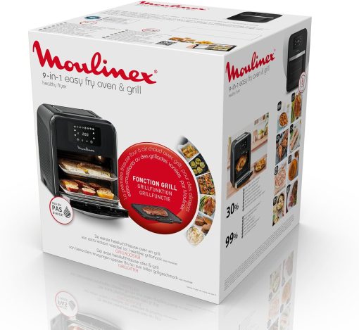 Moulinex Easy Fry air fryer, multicuiseur et four, 15 L, 9 programmes, friteuse sans huile, 3 niveaux de cuisson, compact, extra crisp, noir, AL556DF0 - Image 11