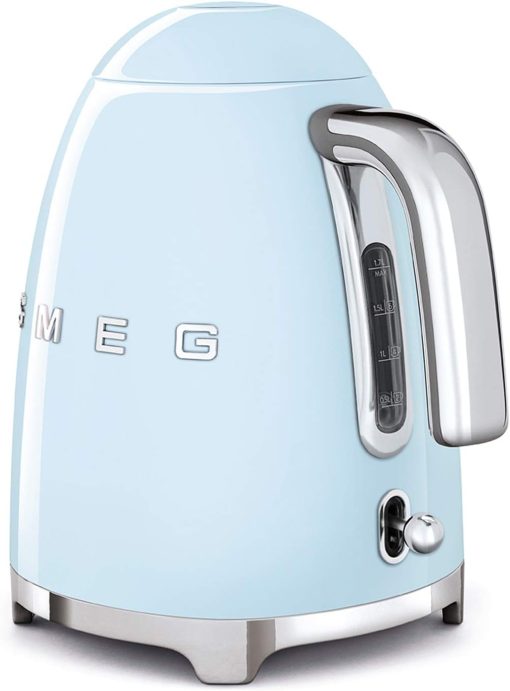 Smeg, Bouilloire électrique KLF03PGEU 1,7 L, Filtre Anticalcaire Lavable, Arrêt Automatique de Sécurité, Indicateur de Niveau d'Eau, Base Antidérapante, Range Cordon, Puissance 2400W, Vert d'Eau - Image 72