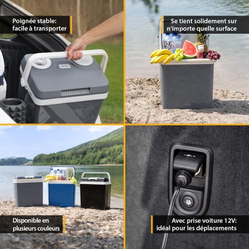 TZS First Austria 32L Portable Electric Cool Box Mini Fridge 12V 230V Car Camping Cooler Box Thermoelectric Cooler Box - Image 17