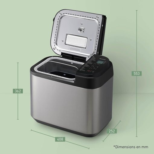 Panasonic SD-YR2550SXE Automatic Bread Maker, Raisin, Nut and Yeast Dispensers, 31 Auto Programs, Dual Temperature Sensor, 13 Hour Digital Timer, LCD Display, Silver - Image 10