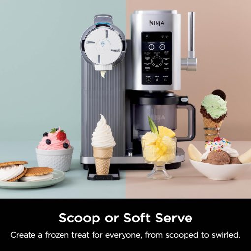 Ninja Swirl by CREAMi Ice Cream and Soft Serve Maker, Sorbet, Milkshake, Frozen Yogurt, Low Calories Program & More, 13-in-1, Soft Serve Handle, (2) CREAMi Swirl 16oz Pints, For Kids & ALL ages, NC701 - Image 3