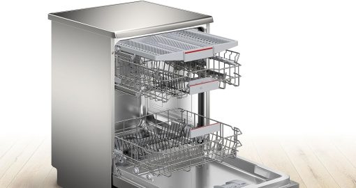Bosch SMS4EMI01E - Série 4 - Lave-vaisselle Pose-libre - 60 cm - 14 couverts - Silence Plus 42 dB - Inox - Image 3