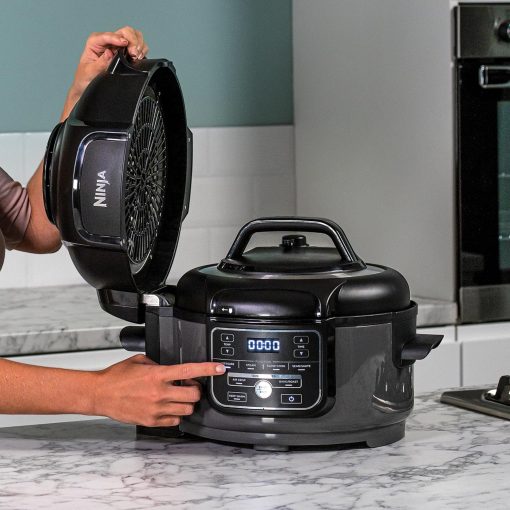 Ninja Foodi MINI 6-en-1 4.7L Multicuiseur, Autocuiseur Multifonction, Friteuse, 6 fonctions de cuisson dont Cuisson lente et Vapeur, 1460W, Gris/Noir OP100EU - Image 32