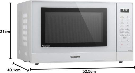 Panasonic NN-GT46KBSUG Microwave and Grill Oven with Turntable, 31 Liters, Stainless Steel, 1000 W, Grill 1100 W, 24 Auto Programs, LCD Display, Genius Sensor, Junior Menu, Black - Image 5