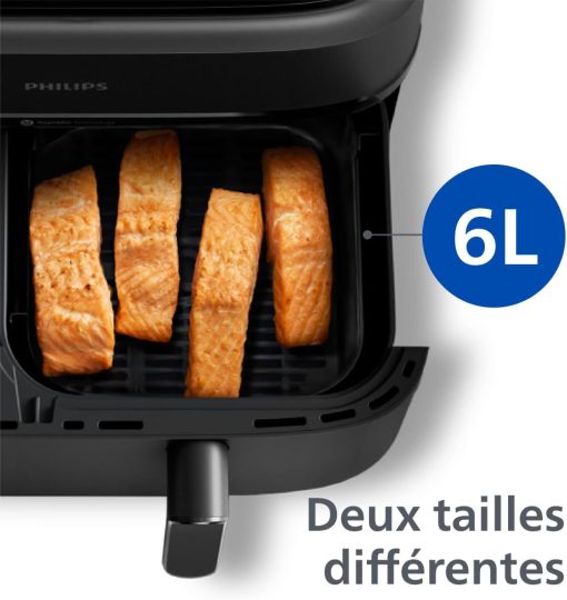 Philips Air Fryer 3000 Series Double Basket - Healthy, Fast and Versatile Cooking, 9 Litre Capacity, Touch Screen, Two Drawer Design (NA350/00) - Image 22
