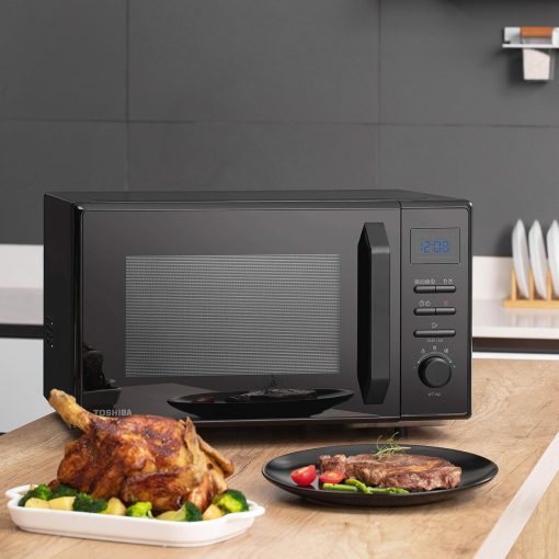 Toshiba Micro-Ondes 3-en-1 23L MW2-AG23PF(BK), Micro-ondes sur Pied avec Fonction Grill & Combi, Grill 900W/1000W, Fonction ECO, Plateau Tournant avec Mémoire de Position, Noir - Image 33