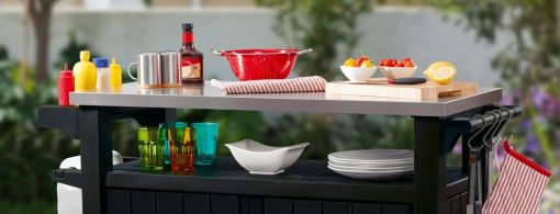 KETER Desserte barbecue gris UNITY XL - 207 litres - 134 x 51.7 x 89.6 cm - Image 5