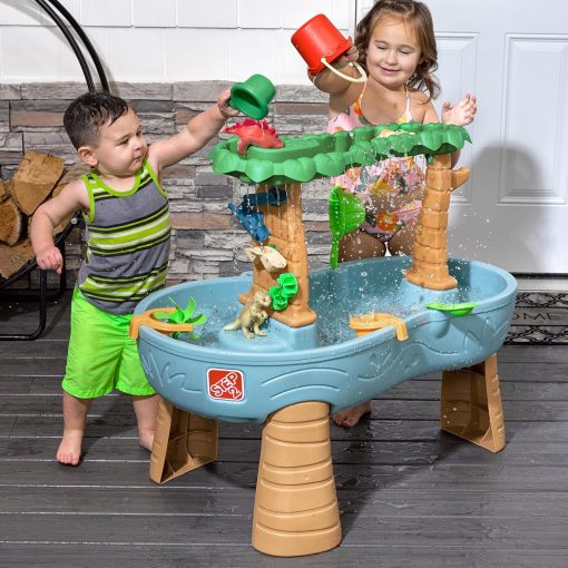 Step2 Rain Shower Splash Table d'eau avec 13 Accessoires - Bleu & Vert | Table Jeux d'eau | Table d’activité pour Le Jardin, Table Activité Eau | Table d'eau Extérieur - Image 7