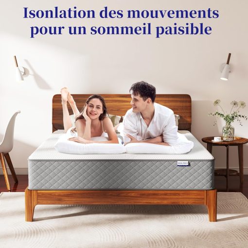 MOLPHIT Oeko-TEX Certified Mattress 90 x 190 cm, Thickness 25 cm, Independent Pocket Sprung Mattress, Adult and Children's Bed Mattress, Single Mattress, Perfect Support, Durable and Quiet - Image 2