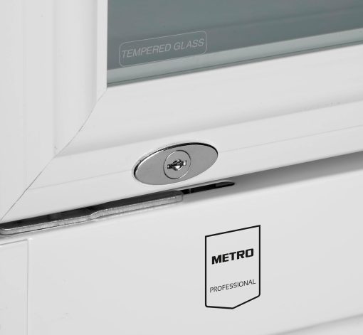 METRO Professional Réfrigérateur à Boissons GSC2360B, Acier/Verre, 62 x 63.6 x 175.3 cm, 347 L, avec Serrure, Noir - Image 8