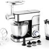 Antara Pro KitchenCook Stainless Steel Mixer with Mincer 5.5 L Grey