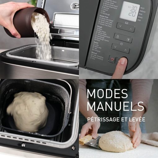 Panasonic SD-YR2550SXE Automatic Bread Maker, Raisin, Nut and Yeast Dispensers, 31 Auto Programs, Dual Temperature Sensor, 13 Hour Digital Timer, LCD Display, Silver - Image 14