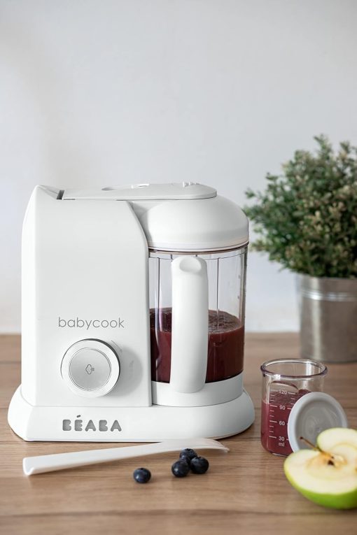 BéABA, Babycook Solo, Robot Bébé 4 en 1 Mixeur-Cuiseur, Cuisson Vapeur, Diversification alimentaire, Petits pots bébé maison, Noir - Image 61