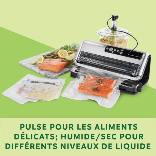 FoodSaver Professional Automated Vacuum Sealer | Storage Compartment for Roller and Cutter | Marinade Function | Includes Matching Vacuum Sealer Bags [FFS006X] - Image 4