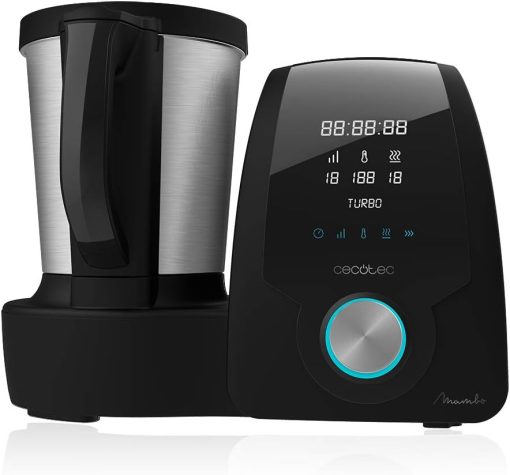 Cecotec Robot de Cuisine Mambo Black. 23 Fonctions, 10 Niveaux de Température, 1700W, 2,5 kg de Pate, Cruche de 3,3L, 10 Vitesses, Minuterie, Température Réglable de 37 °C à 120 °C - Image 14