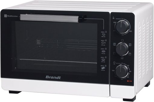 BRANDT FC215MB - Mini four - 21L - Multifonction - 5 positions de cuisson - Porte double vitre - Cavité anti-adhésive - Accessoires : lèchefrites, grille, pince pour récupérer les plats - 1380W - Noir - Image 10