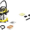 K?rcher Aspirateur Eau et Poussières WD 6 P S V-30/6/22/T, Prise de Courant, Filtre Plissé Plat, Fonction de Nettoyage, 1300 W, Cuve : 30 l et Bouchon de Vidange, Tube d'Aspiration : 2,2 m