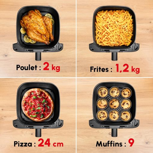 Moulinex Easy Fry air fryer, multicuiseur et four, 15 L, 9 programmes, friteuse sans huile, 3 niveaux de cuisson, compact, extra crisp, noir, AL556DF0 - Image 12