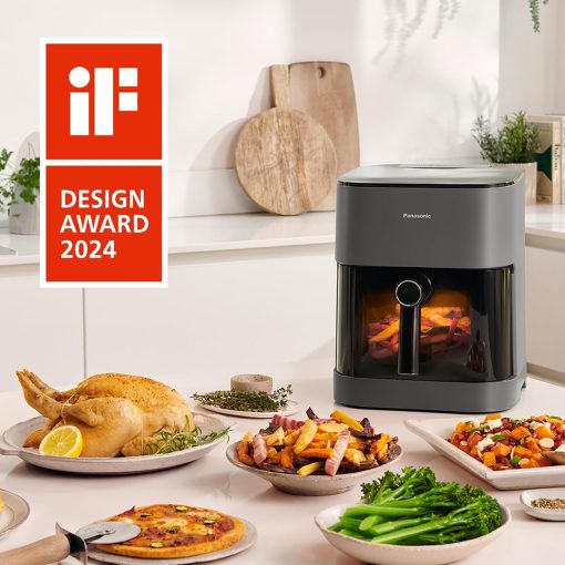 Panasonic NF-CC500SXE AirFryer Friteuse sans huile avec Hublot, 5L, 80-200°C, Minuterie Numérique et écran LCD, Vapeur Douce, 11 Préréglages, Nettoyage Facile, Gris Mat - Image 20