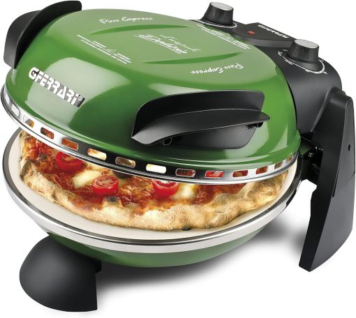 G3 Ferrari G10006 Pizza Express Delizia, 1200 W Pizza Oven, Adjustable Thermostat up to 400°C, Cooks Tasty Pizza in 5 Minutes, Double Resistance, Recipe Book and Spatulas Included - Black - Image 9