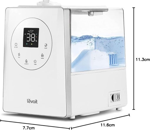 LEVOIT OasisMist 1000S (10L) Smart Humidifier for Home Large Room Bedroom, Last 100 Hours Suitable for Indoor Plant, Cover up to 600ft2, Easy Top Fill, Remoter & Voice Control, Auto Mode, Quiet, White - Image 12
