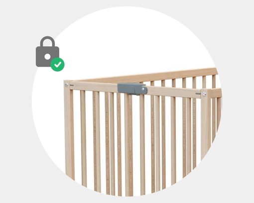 WEBABY - Lit bébé pliant 60x120cm Blanc | Bois massif | Dès la naissance |Confort de sommeil | Sommier à lattes | Compact | Transportable | Pliable |Gain de place | Lit de voyage - Image 16
