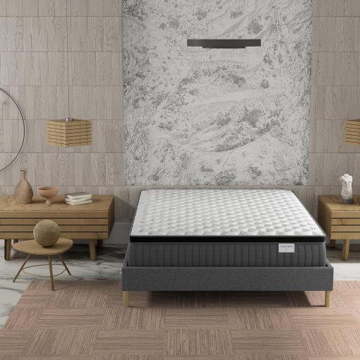 sensoreve November- Matelas Elekctra 140x190cm- épaisseur 30cm- Hybride: Ressorts ensachés+Mousse Mémoire de Forme - Soutien Tonique & indépendance de Couchage-Label SANITIZED(Anti bactérien/acarien) - Image 8