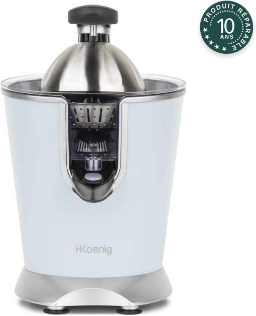H.Koenig AGR80 160W Professional Electric Citrus Juicer Stainless Steel Lever and Filter Drip Free BPA Free Dishwasher Safe Parts - Image 19