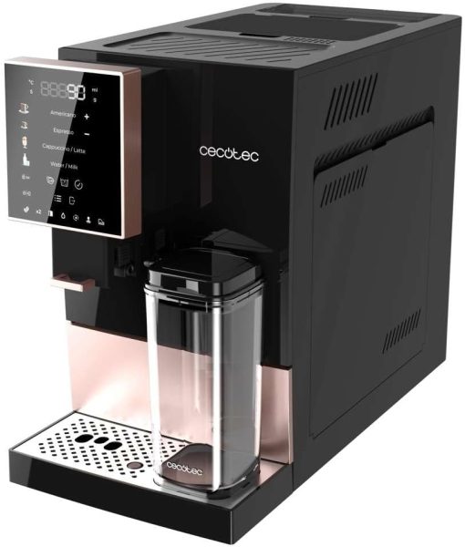 Cecotec Machine à Café Superautomatique Cremmaet Compactccino Black Rose, 19 bars, Réservoir à lait, Système Thermoblock, 5 niveaux de mouture, Réservoir à café 150g - Image 13