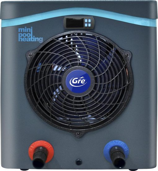 Gre HPM40 HPM40-Mini Pompe à Chaleur pour Piscine Hors Sol jusqu'à 40 m3, Noir